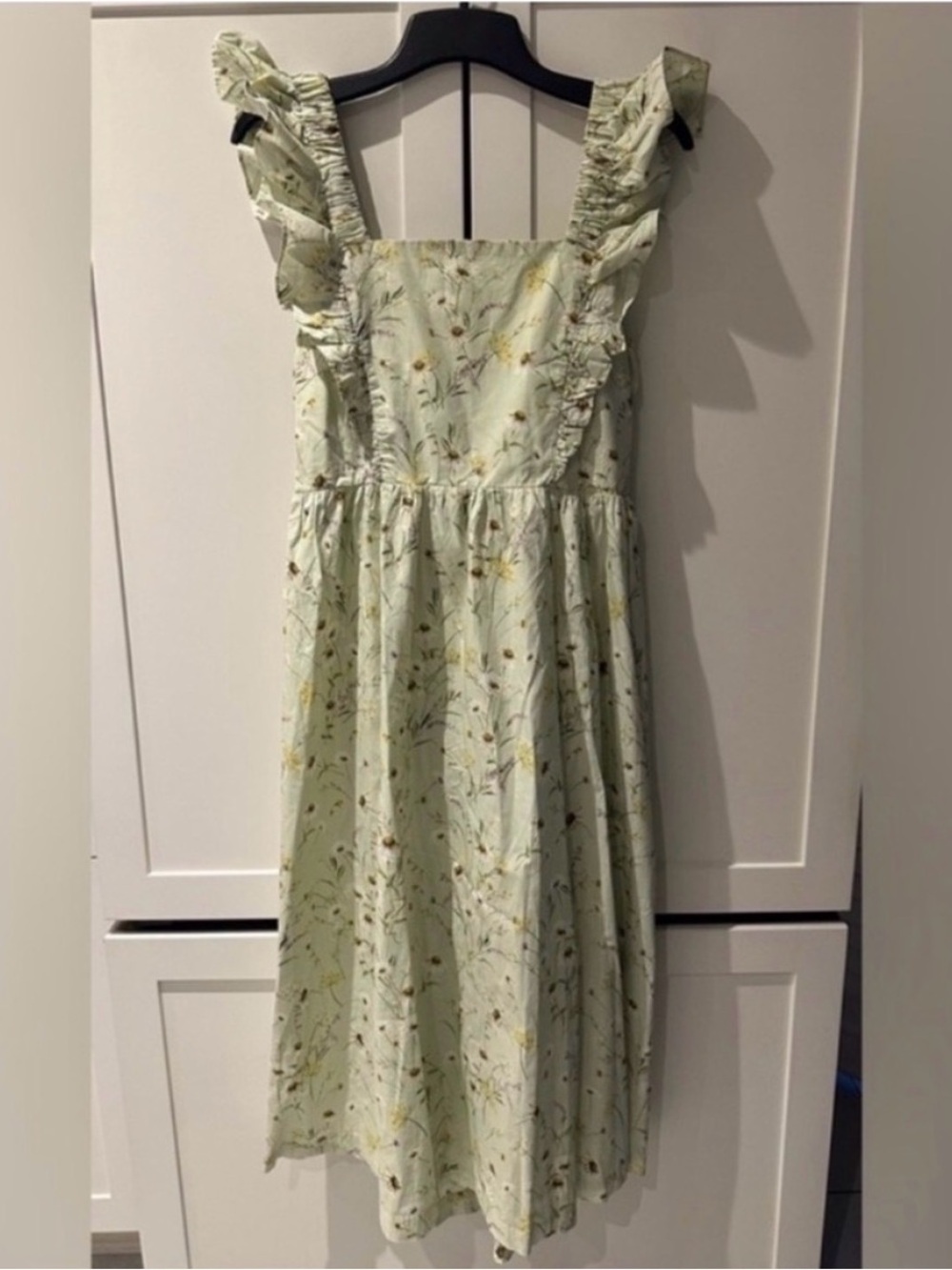 H&M - apron style dress w/ open back and tie